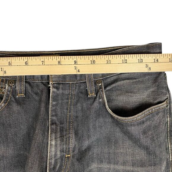 J Crew Vintage Slim Jeans 30x32 Black Wash Denim Handmade in Canada 100% Cotton - Picture 8 of 10